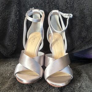 Elegant Silver Women's Heels